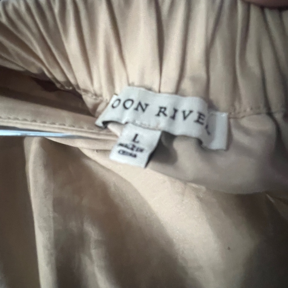NWOT Moon River Tan Maxi Skirt with Embroidery - Picture 12 of 12